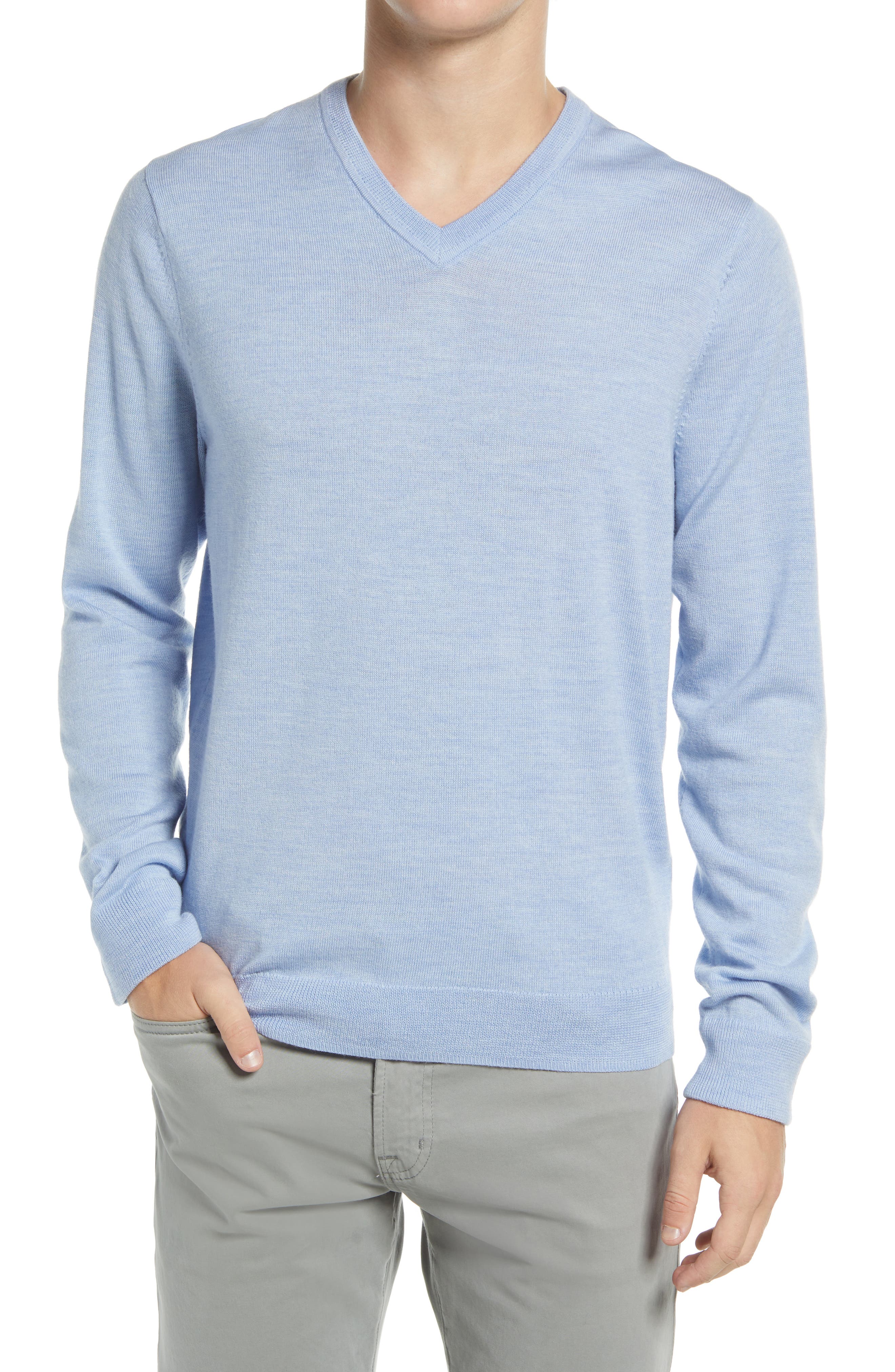 New Mens Long Sleeve V-Neck  Branded Pullover 100/% Cotton Jumper Sweater Top